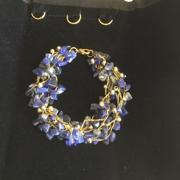 Lapis Lazuli Natural Stone Bracelet - Picture 4 of 5